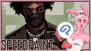 Speedpaint - CSP Pixelart - Afrogoth