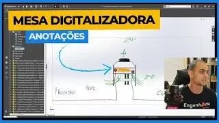 Desenho e Marcação em Projetos no Solidworks com mesa digitalizadora