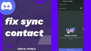 How To Fix Sync Contact On Discord app 2023
