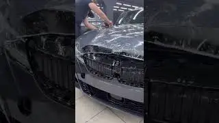 BMW оклейка капота . 
