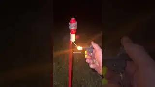 Steel wool rocket trick 