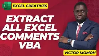 Extract all comments in a workbook Excel VBA
