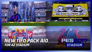 PES 2017 New TIFO & Crowd Mod! Unbelievable Fan Choreography - AIO For Stadiumpack