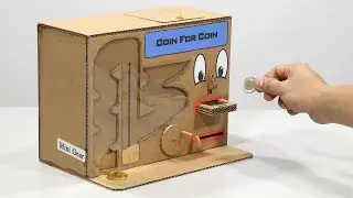 How to make Coin for Chocolate Coin Vending Machine from Cardboard