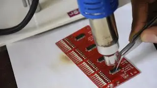 Clean and Easy SMD soldering at home using blower