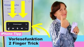 iPhone Trick: Vorlesefunktione mit 2 Finger Wischer. iPhone einfach erklärt.