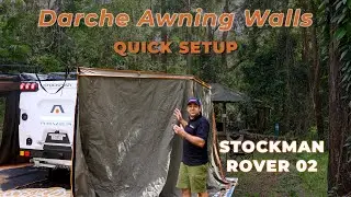 Setting Up the Darche Awning Walls on the Stockman Rover 02 | Easy Guide with SEQ Campers
