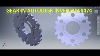 3d Gear design in Inventor || Gear in Autodesk Inventor || Inventor Tutorial || 3d Drawing Tutorial