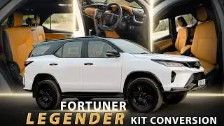 Old Fortuner Converted to Fortuner Legender in Lexus White 🤍 | Full Custom Interior Makeover🔥✨