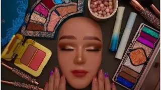 ASMR Luxury Brown Smokey Eyes Makeup Application  ( Florasis , Tom Ford , Guerlain for Sleep )