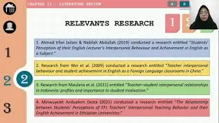 The Relationship Between Teacher's Behavior and Attitudes in Learning English