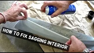 HOW TO FIX SAGGING HEADLINER OR INTERIOR TRIM