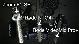Røde NTG4+ vs Røde VideoMic Pro+ vs Zoom F1-SP