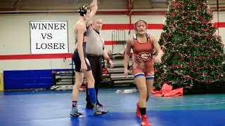 Boys Pinning girls in wrestling