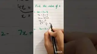 find x with easy solution