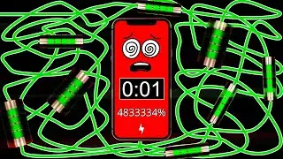 Overcharging Battery !!10000000% [2 Minute Timer Bomb] ⚡