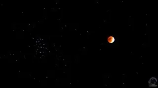 Partial Lunar Eclipse & the Pleiades cluster, 19 November 2021