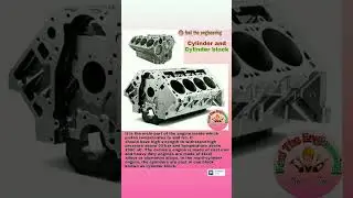 IC engine cylinder and cylinder block #mechanicalengineering #technology  #shorts #trending #viral