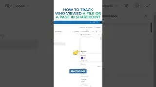 How to track who viewed a file or a page in SharePoint