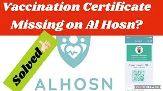 Al Hosn App Vaccination Certificate issue