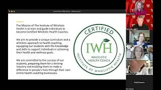 Heath Coach Certification Overview Webinar By The Institute of Wholistic Health