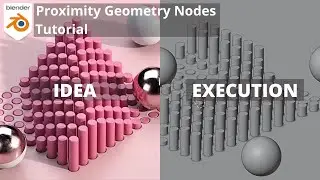 Proximity Geometry Nodes | Blender Tutorial | Blender Animation