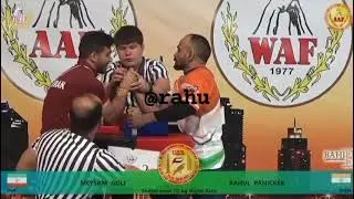 Rahul paniker in asian armwrestling championship | iran vs india | armwrestlingkerala #armwrestling