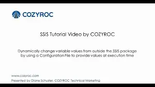 Using external configuration file - SSIS tutorial for Beginners by COZYROC
