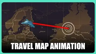 Travel map animation