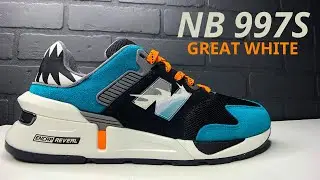 SLEEPER! New Balance 997S x Shoe Palace GREAT WHITE (Teal Toe) REVIEW + Unboxing