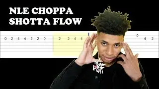 NLE Choppa - Shotta Flow (Easy Guitar Tabs Tutorial)