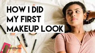 Basic nude makeup look | How I did my first makeup look (RE-UPLOAD)