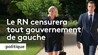 Le RN censurera tout gouvernement de gauche