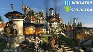 Galaxy S23 Ultra - Unigine Heaven 4.0 Benchmark (Winlator 1.1)