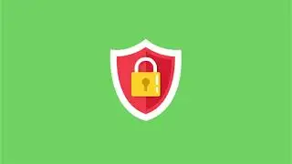 Security Icon Green Screen