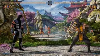 Mortal Kombat 1 - Khrome Vs Scorpion - Very Hard Gameplay
