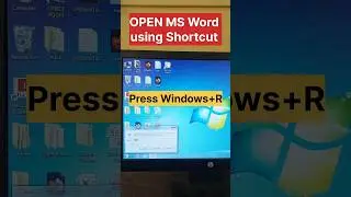😱Open MS Word using shortcut #shortvideo  #viralshorts #reels #ytshorts#msword