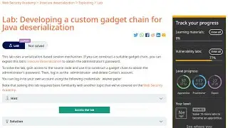 Web Security Academy | Insecure Deserialization | 8 - Developing A Custom Gadget Chain For Java Des
