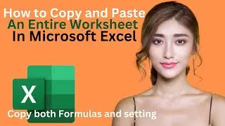 Copy and Paste Entire Worksheet in Ms Excel 