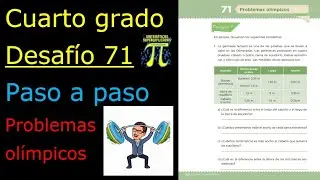 ✅CUARTO GRADO DESAFÍO 👉71 Problemas olímpicos🤸 🤸‍♂️  ⛹️🏀