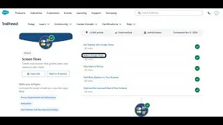 Build a Screen Flow | Screen Flows | Trailhead | Salesforce | Virtual Internship