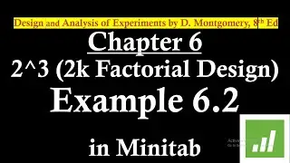 2k Factorial Design in Minitab | 2^3 Factorial Design | Main Effects Plot | DoE Example 6.2