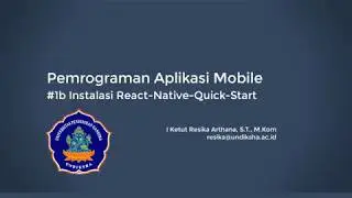 Instalasi create-react-native-app (Quick Start)