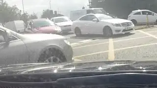 Nearly collided with a taxi