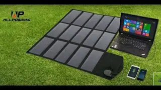 Портативна сонячна зарядка ALLPOWERS 100W Foldable Solar Panel Charger