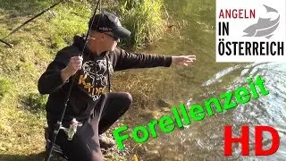 Mit Pose auf Forellenjagd / Jungfischer / FULL HD