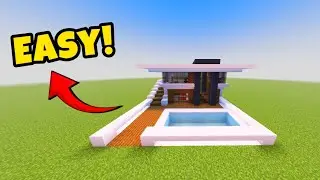 Minecraft Easy Modern House 🏡 Build! (TUTORIAL)