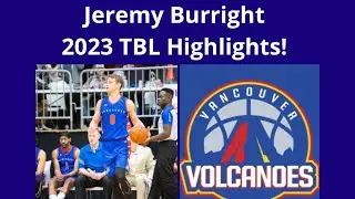 Jeremy Burright full TBL Highlights