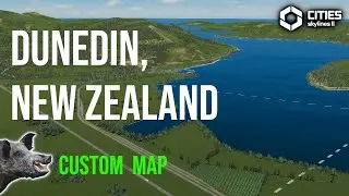 Dunedin, New Zealand Map Viewing CS2 | Cities Skylines 2 Custom Map
