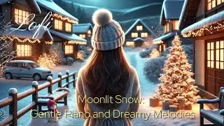 Moonlit Snow: Gentle Piano and Dreamy Melodies